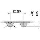 XH Pitch (T7/8") Breco® Open Length Belting